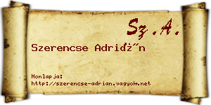 Szerencse Adrián névjegykártya