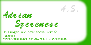 adrian szerencse business card