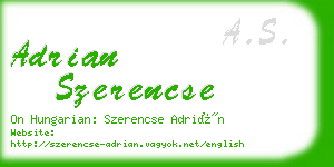 adrian szerencse business card